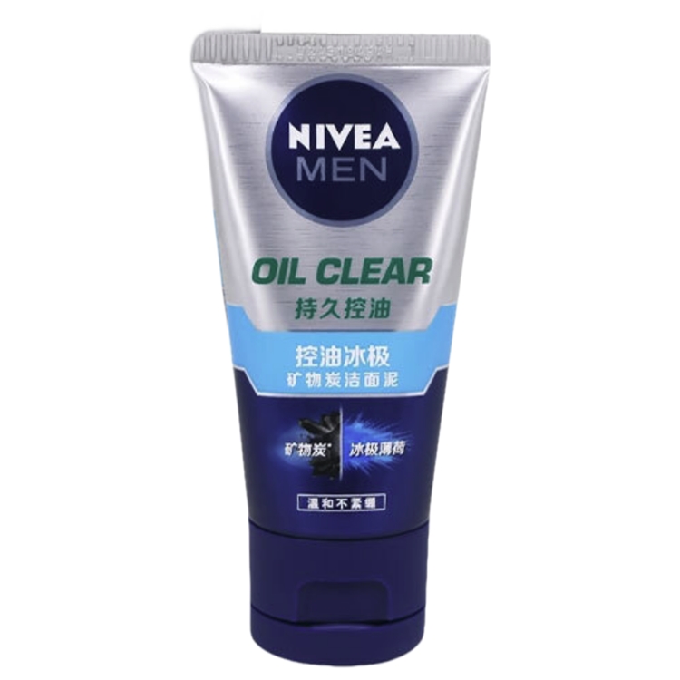 NIVEA 妮维雅 男士控油冰极矿物炭泥洗面奶 （100g+50g） +凑单品 图3
