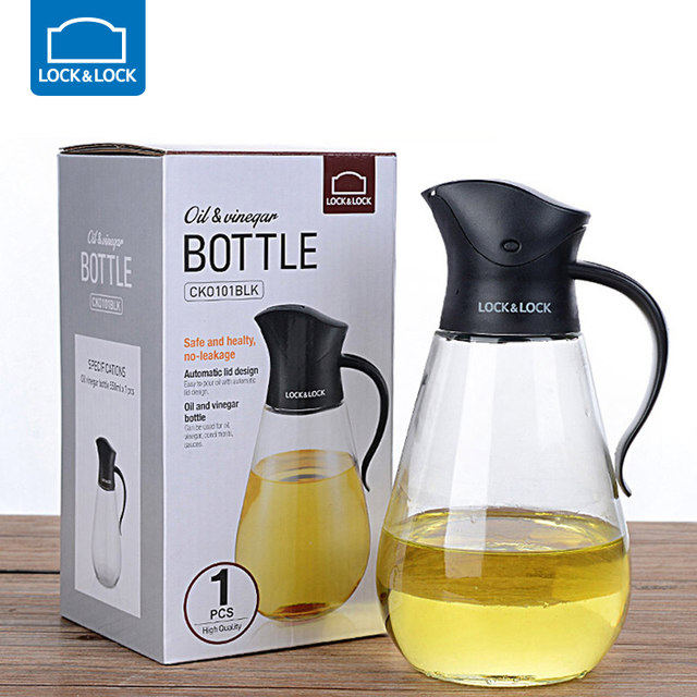 乐扣乐扣 自动开合 不挂油玻璃油壶 550ml 图1