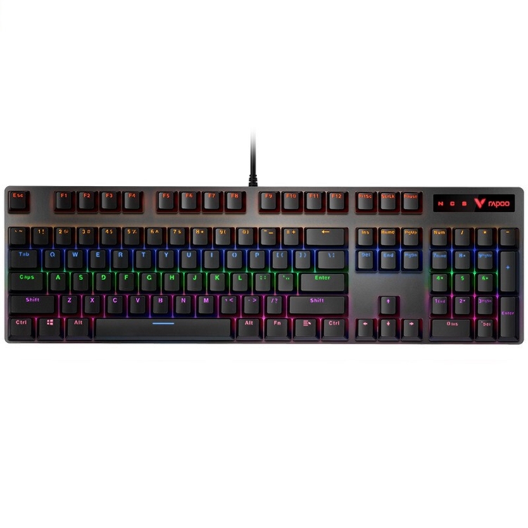 RAPOO 雷柏 V500PRO 机械键盘（雷柏黑轴、混光） 图1