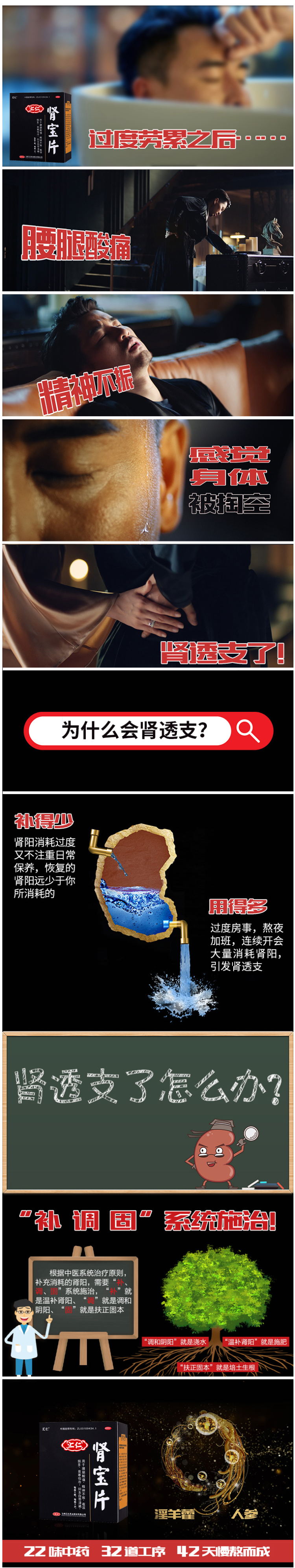 阿里健康大药房 汇仁肾宝片 45片 调理肾虚肾亏 图2
