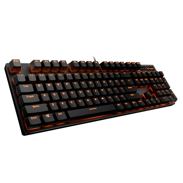 RAPOO 雷柏 V500PRO 104键 有线机械键盘 黑色 雷柏茶轴 单光 图3