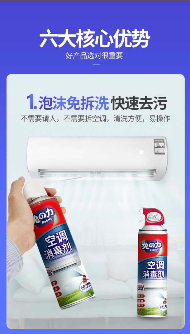 去污神器 洗空调清洗剂500ml 图4