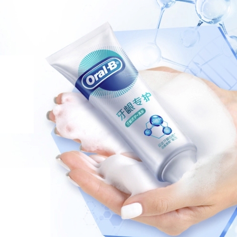 Oral-B 欧乐-B 排浊泡泡牙膏（修护清新 140g+赠 抗敏护龈 140g） 图3