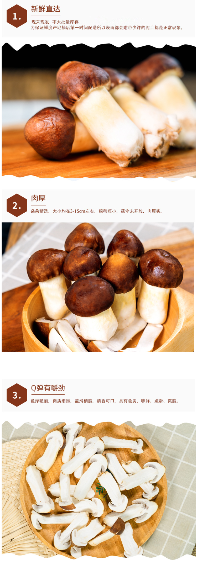 豫菇芝缘 新鲜赤松茸 2斤 图2