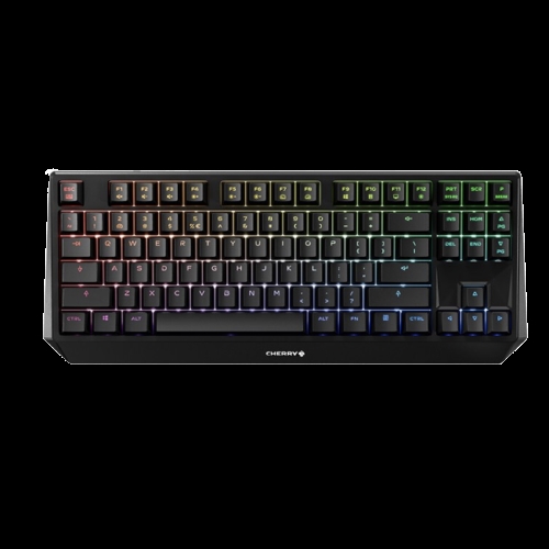 CHERRY 樱桃 LYAEU-2 G80-3814 87键 有线键盘 黑色 Cherry红轴 RGB 图1