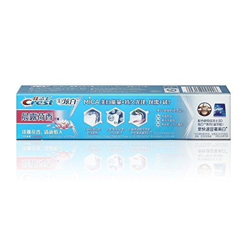 Crest 佳洁士 3D炫白系列晨露荷香牙膏 180g 图3