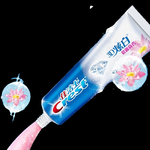 Crest 佳洁士 3D炫白系列晨露荷香牙膏 180g 图4