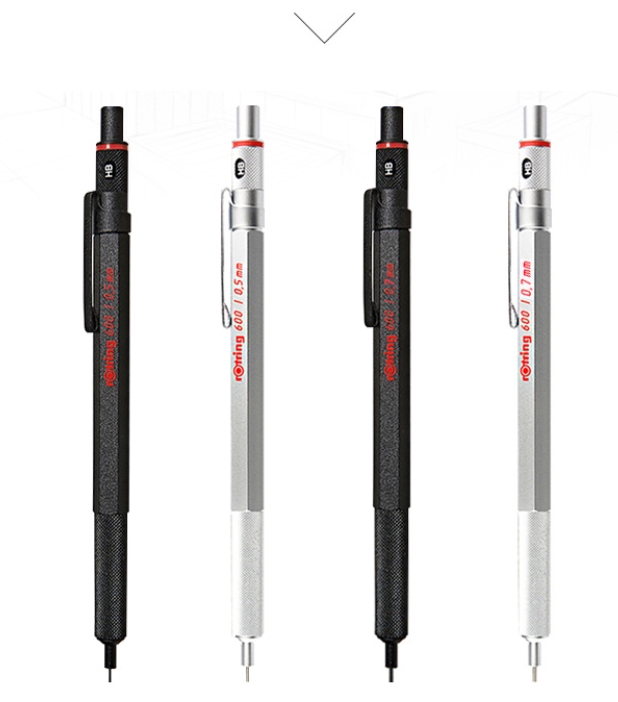 rOtring 红环 600系列 自动铅笔 黑色 0.7mm 图1