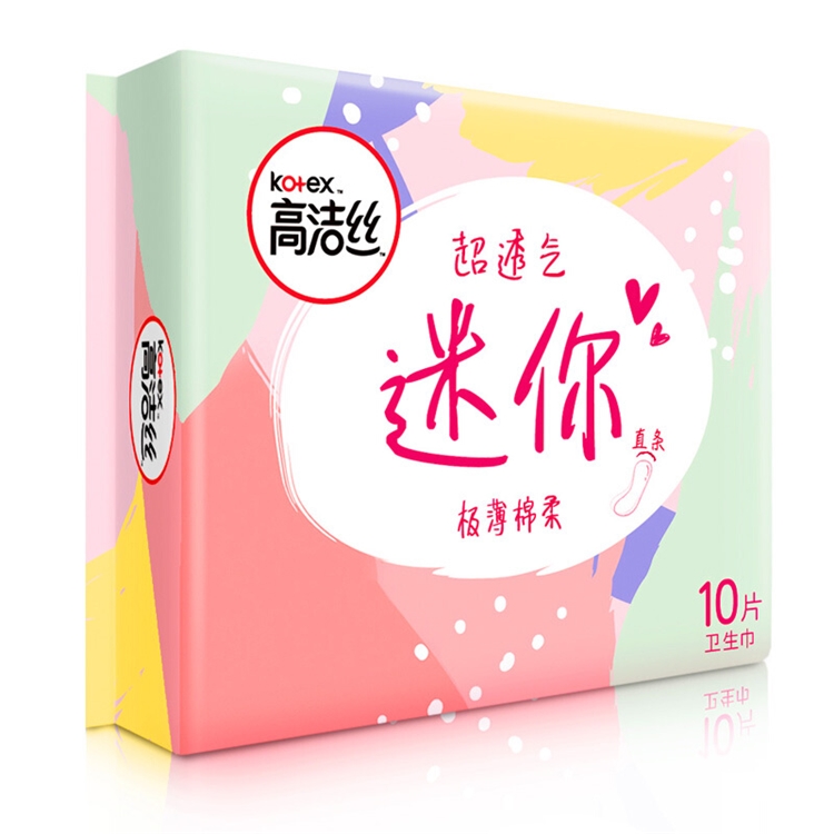 kotex 高洁丝 超薄直条护垫 190mm 10片 6件装 图2