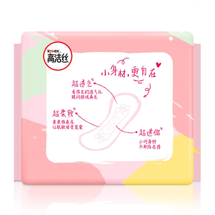 kotex 高洁丝 超薄直条护垫 190mm 10片 6件装 图5