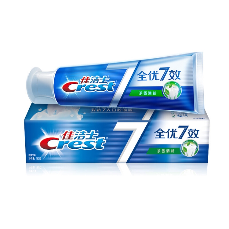 Crest 佳洁士 全优7效 茶香深洁牙膏 180g 图1