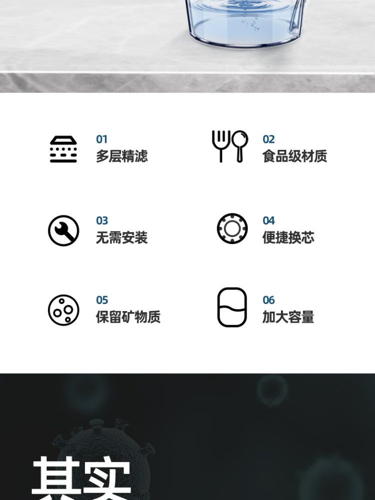 志高 便捷式过滤净水壶 图2