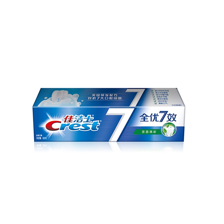 Crest 佳洁士 全优7效 茶香深洁牙膏 180g 图2