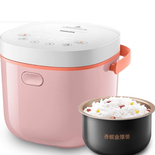 PHILIPS 飞利浦 HD3070/00 电饭煲 2L 粉色 图2