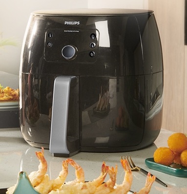 PHILIPS 飞利浦 HD9651/91 空气炸锅 5L 黑色 图5