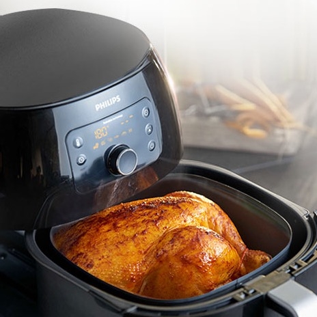 PHILIPS 飞利浦 HD9651/91 空气炸锅 5L 黑色 图4