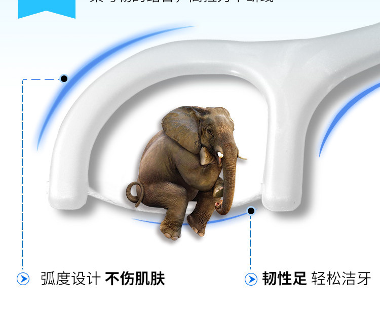 宜齿洁 经典牙线棒 2袋共300支 图6