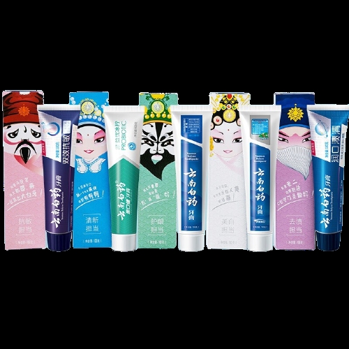PLUS会员： YUNNANBAIYAO 云南白药 益优系列国粹定制牙膏礼盒装 100g*5 图1