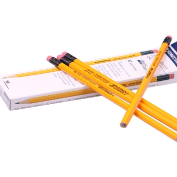STAEDTLER 施德楼 德国施德楼（STAEDTLER）铅笔六角黄杆日常书写笔带橡皮头12支134-HB 图4
