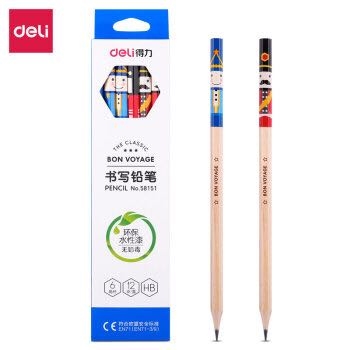 deli 得力 58151 卡通风格绘图铅笔 HB 12支 图1