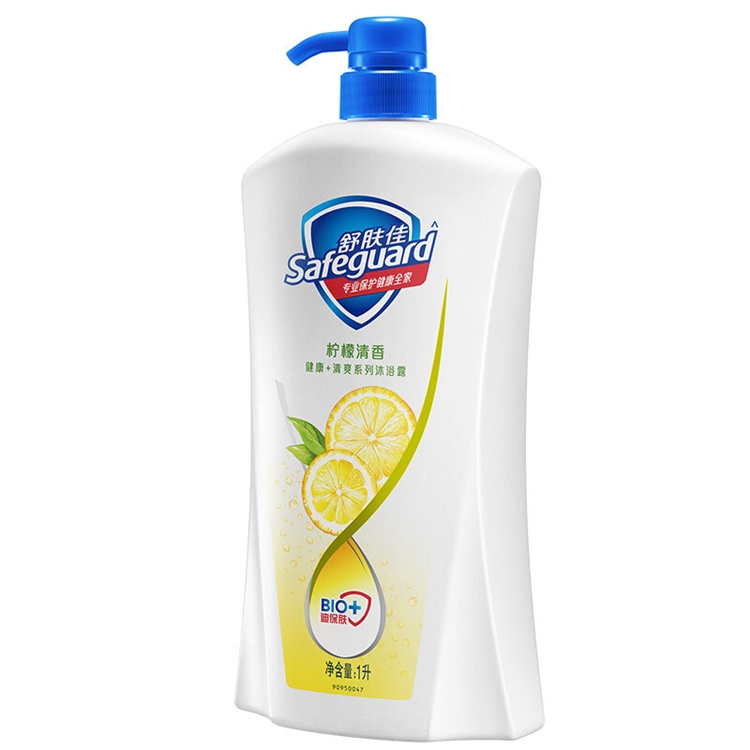 Safeguard 舒肤佳 柠檬清新沐浴露 1000ml (赠浴花) 图2