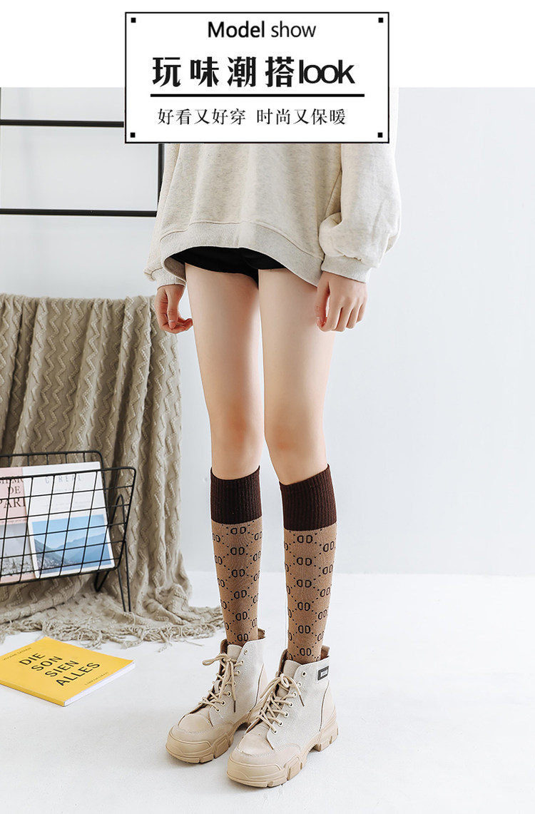 恒素 WZ423 女士长筒袜子 3双装 图8