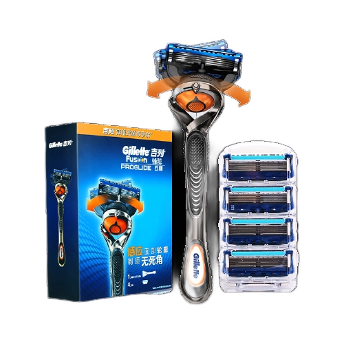 Gillette 吉列 锋隐致顺 剃须刀套装（1刀架+5刀头+赠正装剃须泡210g） 图1