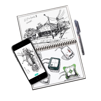 PLUS会员： ELFIN BOOK 2.0 智能可重复书写笔记本子 A5/50页 黑色 图3