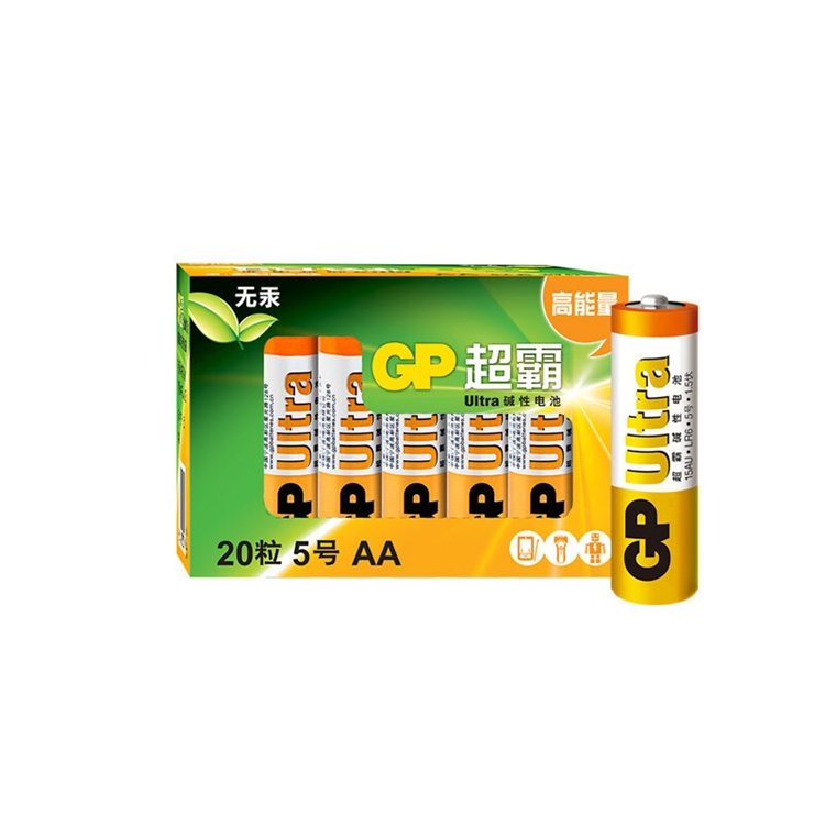 GP 超霸 5号/7号 碱性电池 20节装 图1