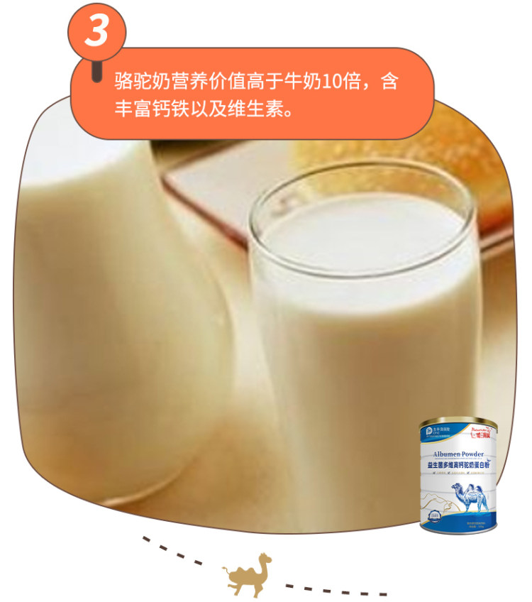 哈三育贝 益生菌驼奶粉蛋白质粉320g 图6