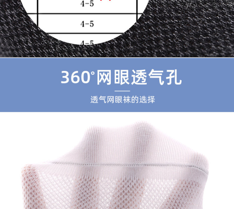 浪莎 袜子男士防臭防汗纯棉船袜 5双 图4