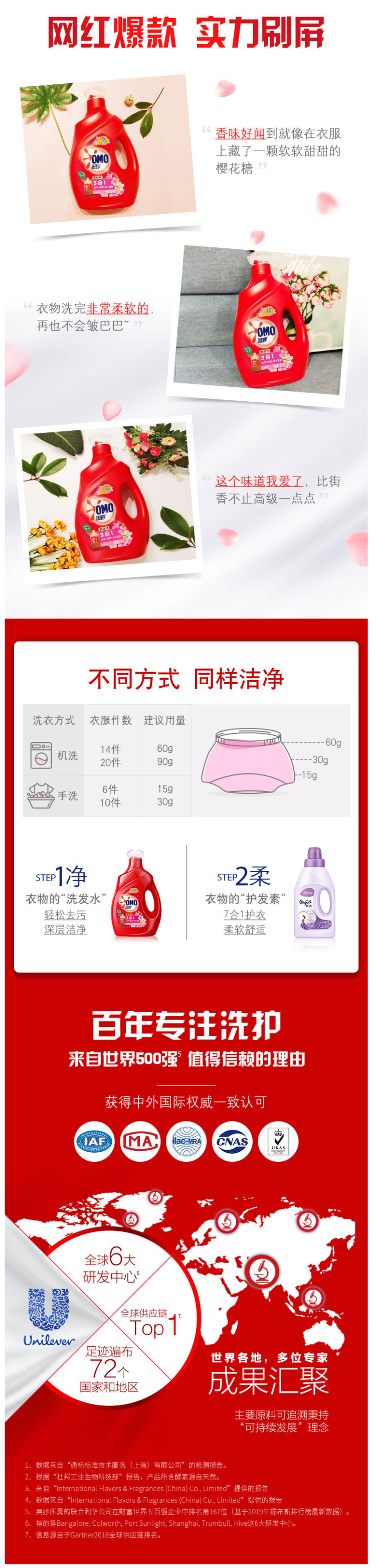 奥妙 三合一全自动洗衣液 15斤 含金纺浓缩酵素 护衣留香 图2