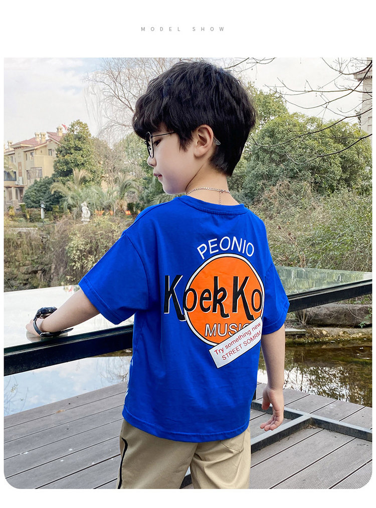 幼蝶 新款男童夏装 100%纯棉短袖t恤 图6