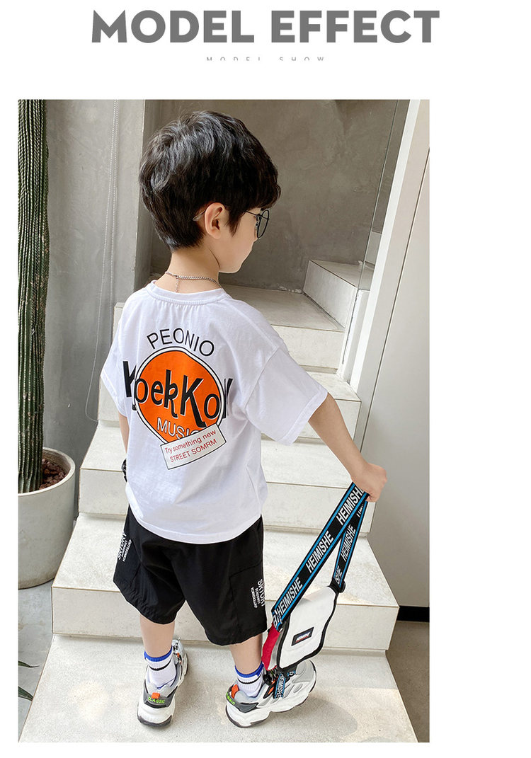 幼蝶 新款男童夏装 100%纯棉短袖t恤 图7