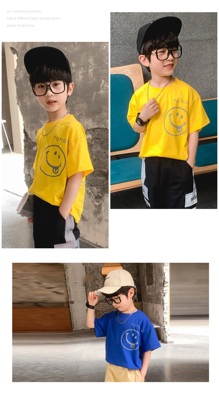 幼蝶 新款男童夏装 100%纯棉短袖t恤 图11