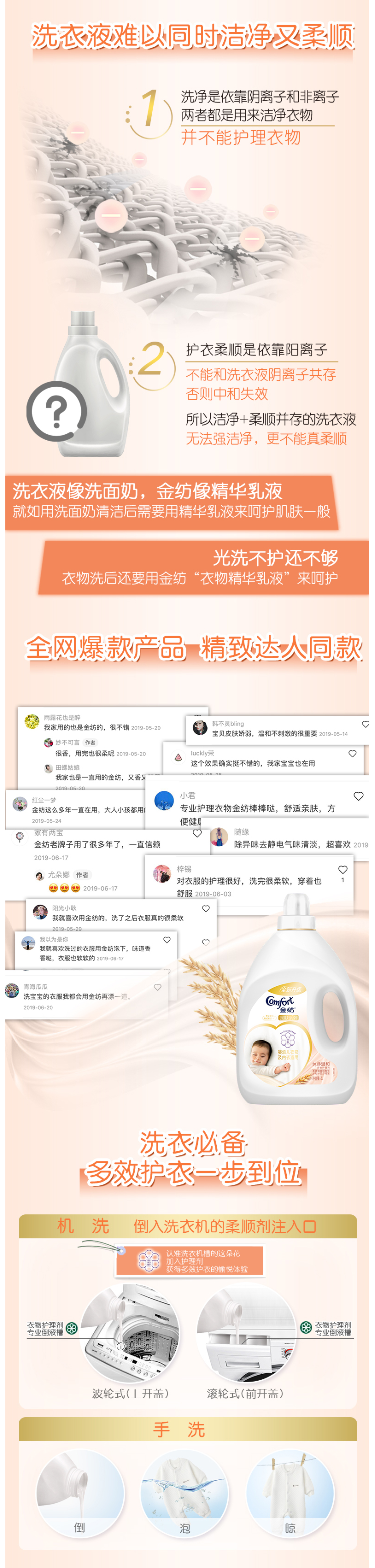 热巴同款 金纺 衣物护理剂 柔顺剂 16斤 图6