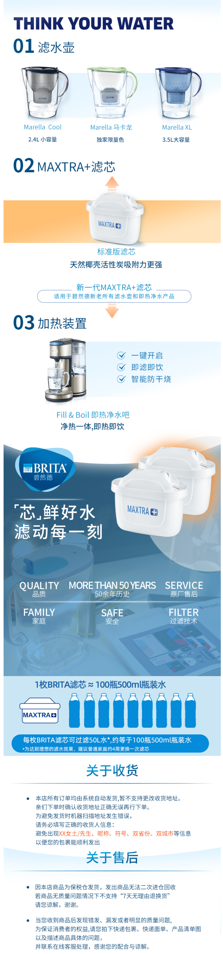 碧然德 Brita 第三代 Maxtra+ 标准版 多效滤芯 6枚 图3