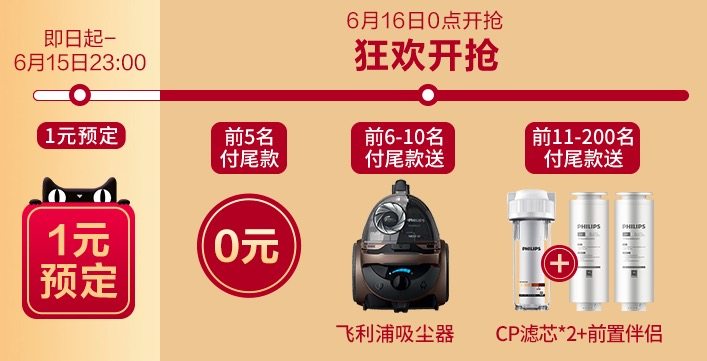 飞利浦 RO反渗透过滤纯水机 生活/纯净双出水 图1
