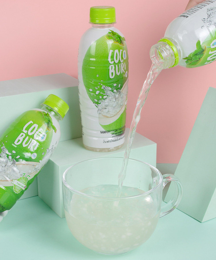 泰国进口 COCOBURI 可布哩 椰子水椰果饮料 350ml*6瓶 图2