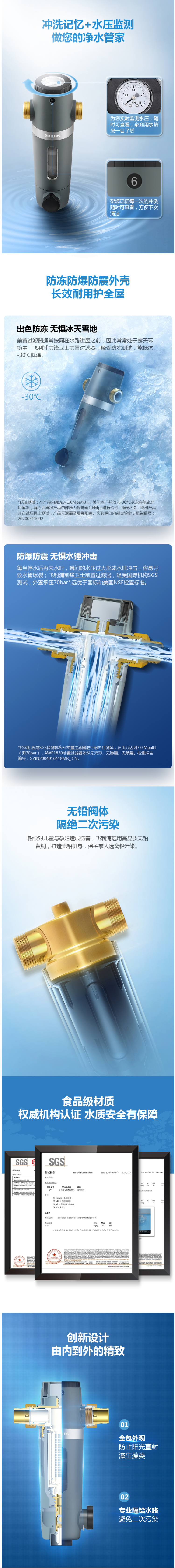 飞利浦 专利隔铅工艺 前置过滤器 4T通量 带水压检测 图5