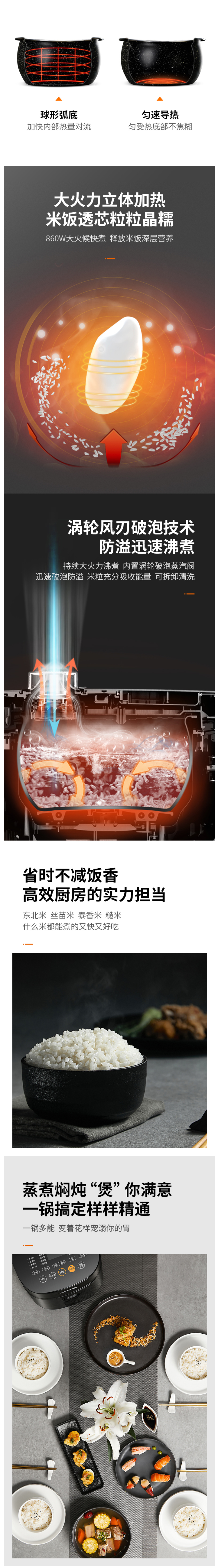 九阳 智能低糖全自动电饭煲 4L 图2