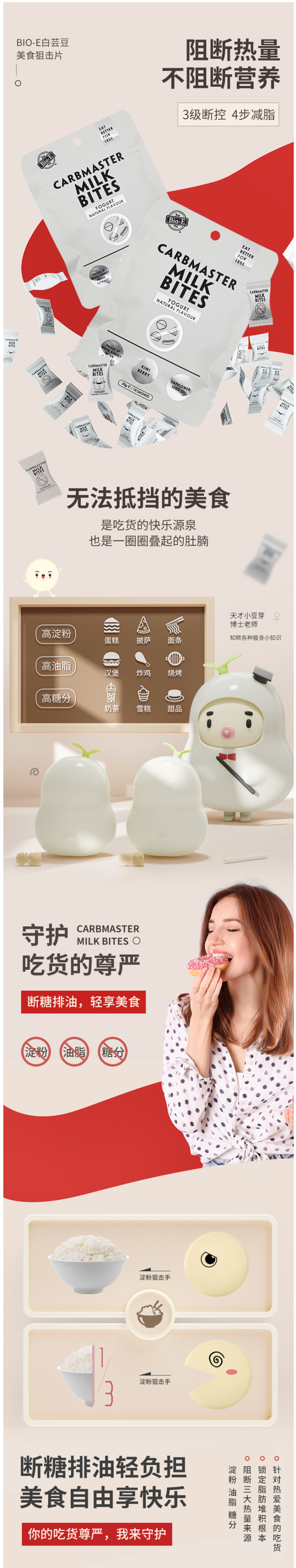 王一博代言 澳洲产 Bioe 白芸豆碳水阻断剂酵素片 抗糖丸 10片 图1