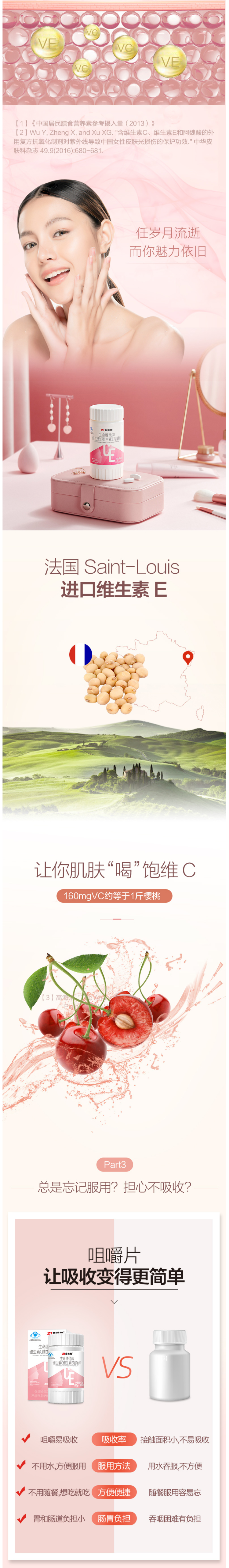 21金维他 维生素C+E复合维生素片 90片 图8
