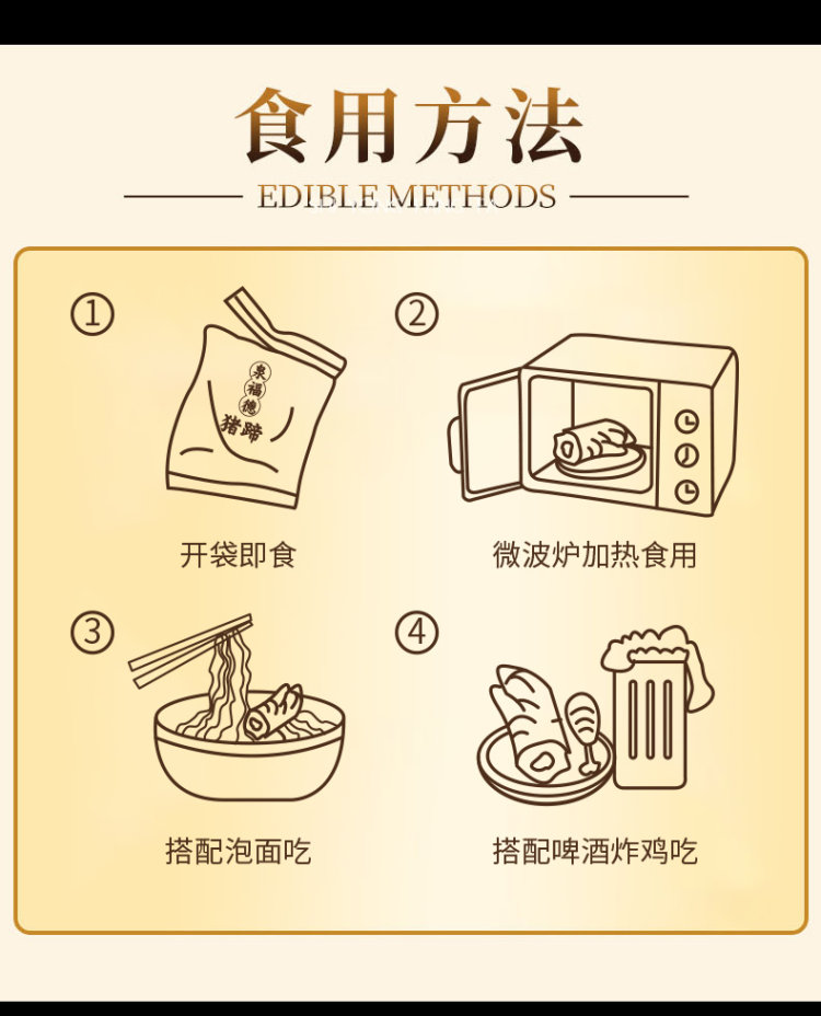 泉福德 卤猪蹄熟食真空即食 200g 图10