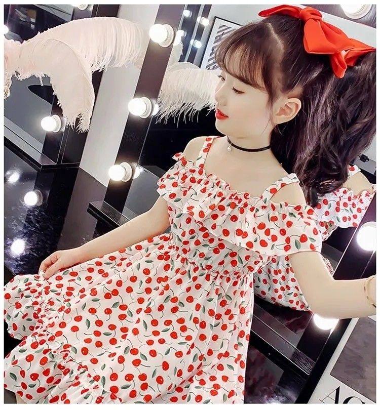 夏装洋气小女孩吊带时尚公主裙 图5