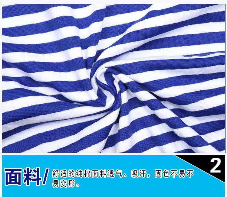 复古海魂衫 袖T恤夏季男士条纹 亲子款男女儿童都有 图4