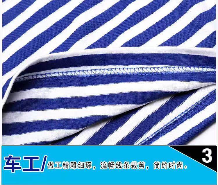 复古海魂衫 袖T恤夏季男士条纹 亲子款男女儿童都有 图5