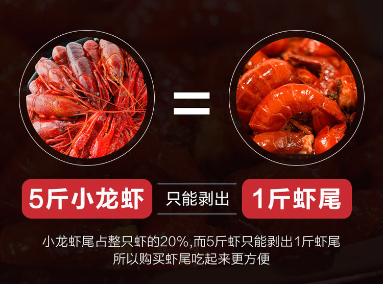 类目TOP 天海藏 麻辣小龙虾尾 即食香辣虾球 7盒 一盒半斤 图2