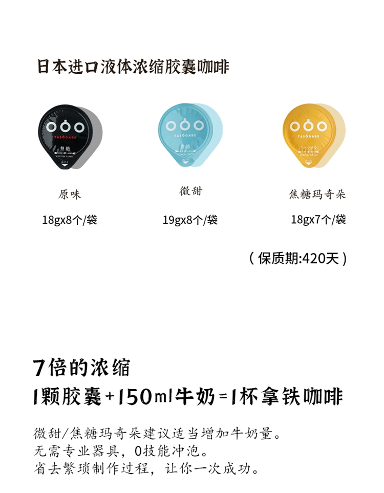 日本原装进口 隅田川 液体胶囊咖啡 8颗 图2