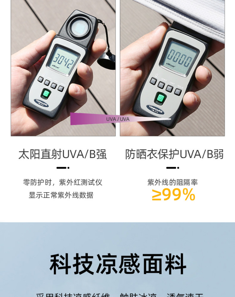 达赛尼 2021新款冰丝薄款防晒衣 图6